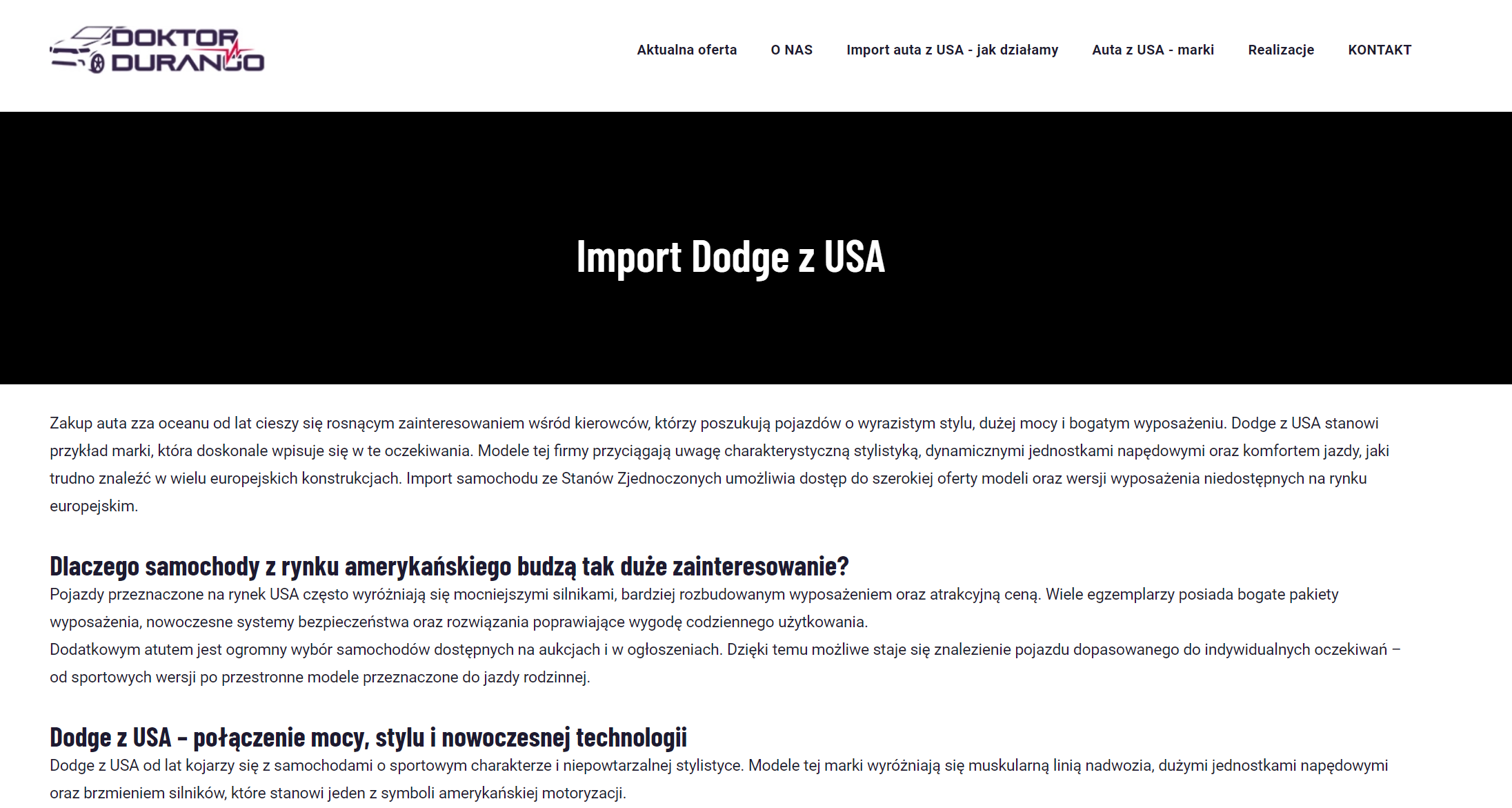 Dodge z USA krok po kroku - jak wygląda wybór, zakup i import samochodu do Polski?