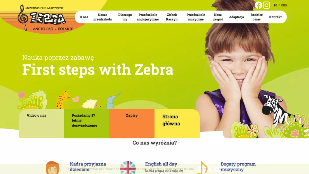 Przedszkole ZEBRA - zrzut ekranu