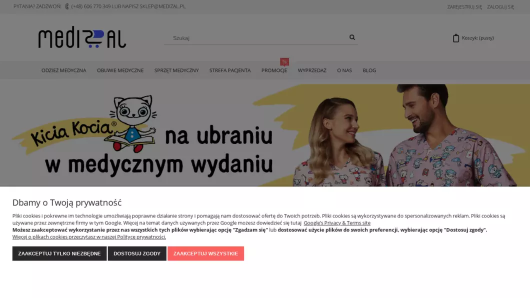 Odzież medyczna Medizal - zrzut ekranu