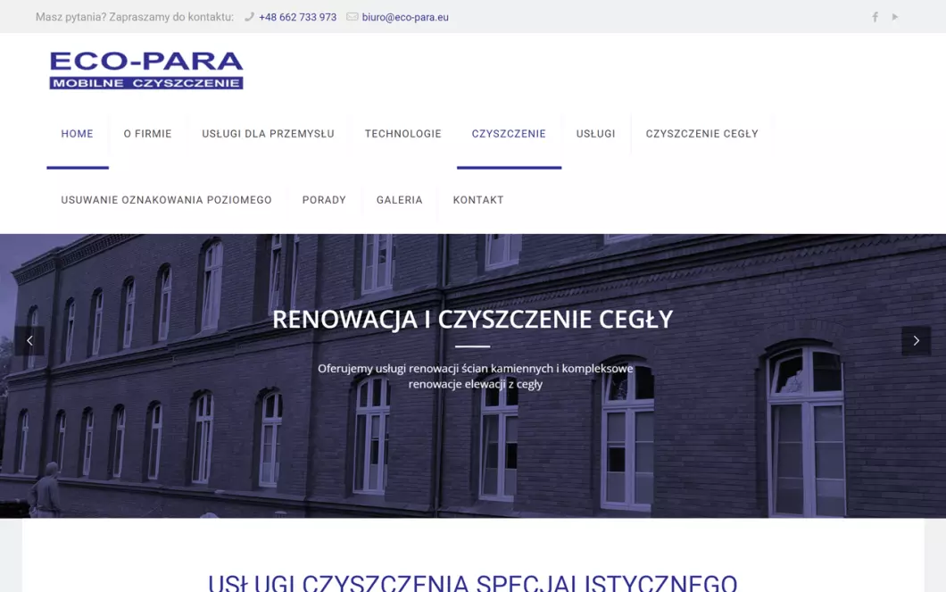 ECO-PARA - zrzut ekranu
