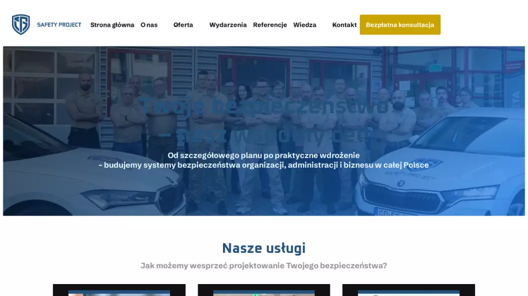 Safety Project - zrzut ekranu